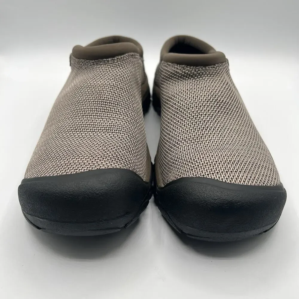 KEEN women Slip-On Casual Shoes Size 9.5 Taupe Mesh Knit Comfort Water Resistant